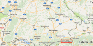 Berchtesgarden liegt ganz im Süden von Deutschland.