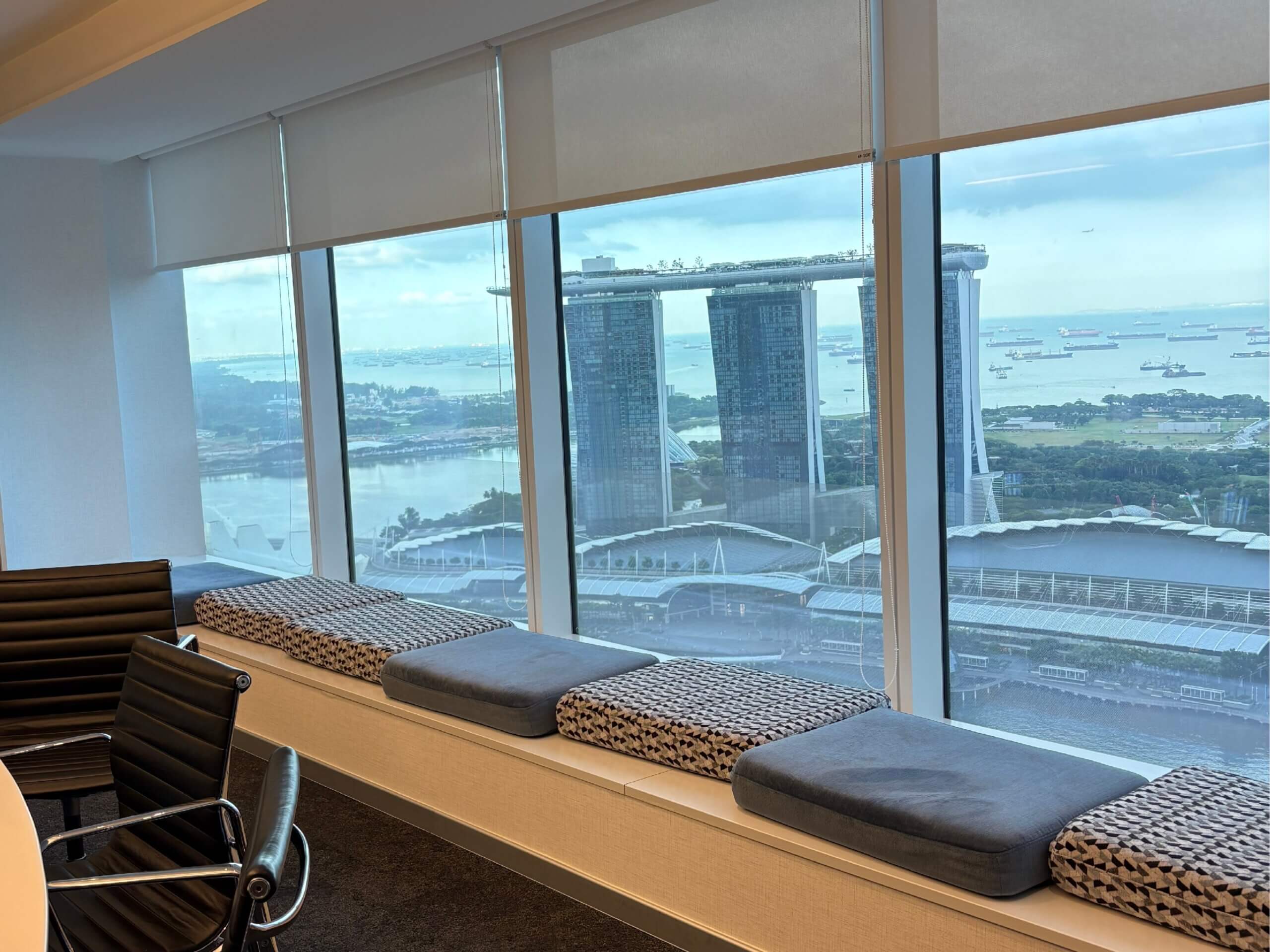 Blick auf die Marina Bay während der Hospitation bei der DZ BANK in Singapur