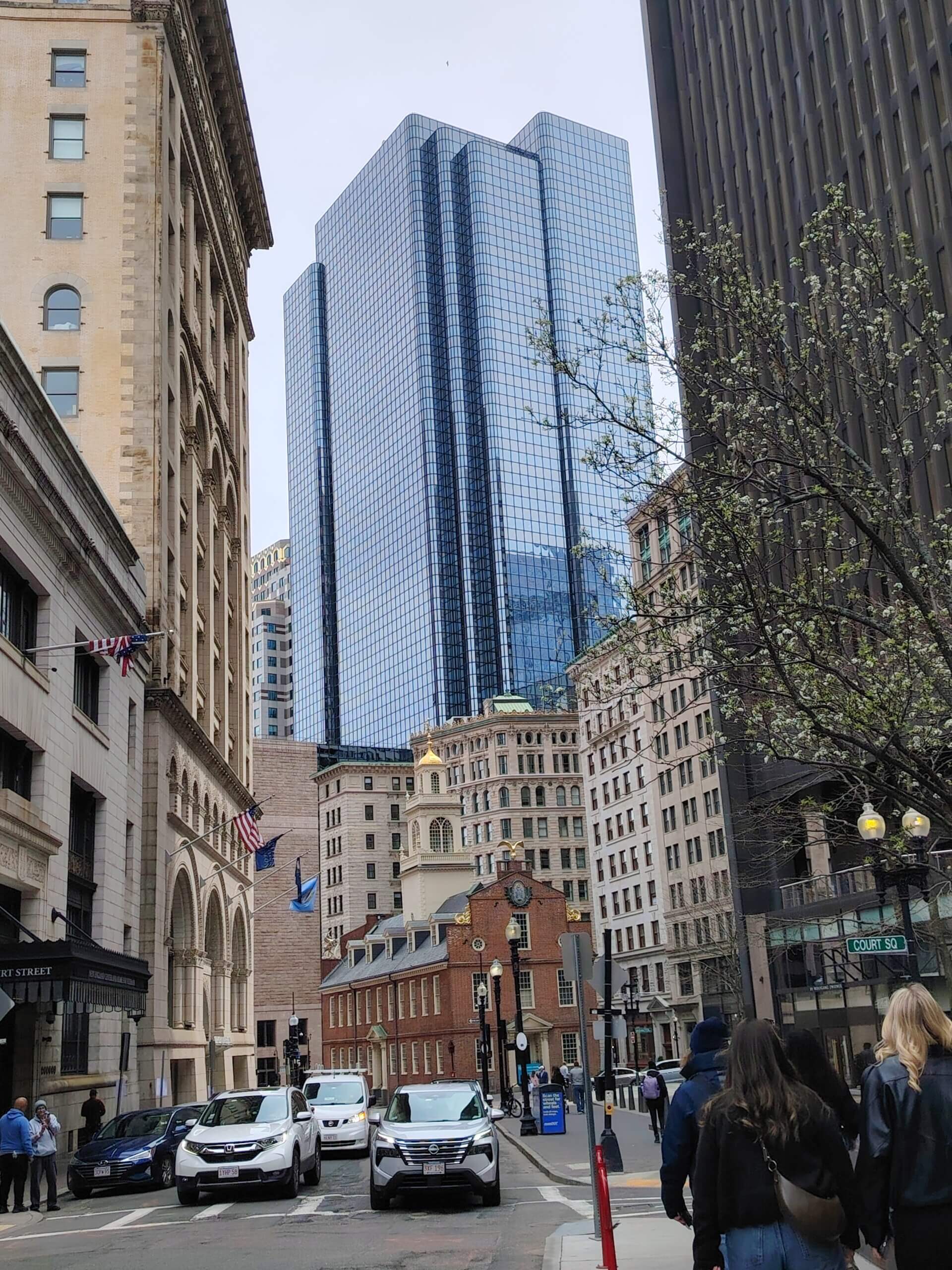 Blick auf das Old State House in Boston
